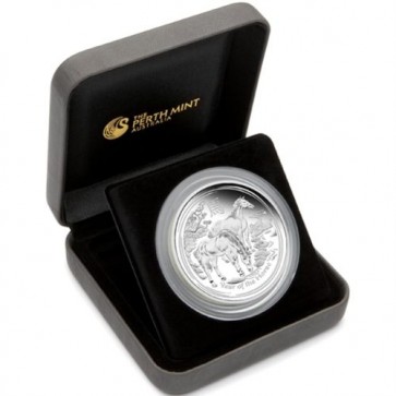Silver Australian Lunar Horse 5 oz proof Coin 2014