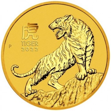1/10 oz Gold Perth Mint Year of the Tiger Coin 2022