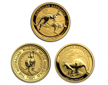 1/4 oz Gold Perth Mint Nugget Coin Pre-Year