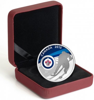 1/2 oz Silver NHL Winnipeg Jets Hockey Coin 2015