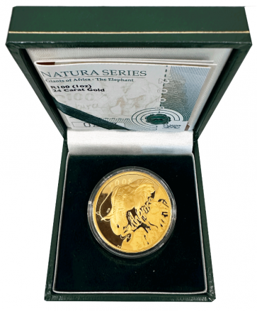1 oz Gold Natura Elephant Coin 2008