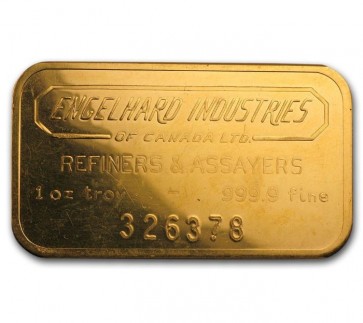 100 gram Gold Engelhard Bar