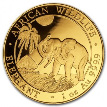 1 oz Gold Somalian Elephant Coin 2017