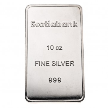 10 oz Silver Scotiabank Bar 