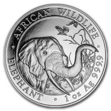 1 oz Silver Somalian Elephant Coin 2018