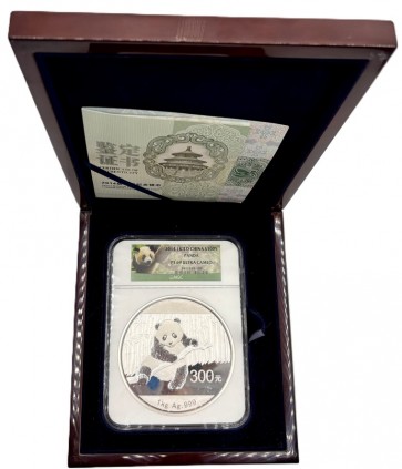 1 Kilo Silver Panda PF 69 Coin 2014 