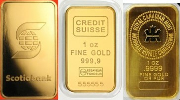 1 oz Various Gold Bar