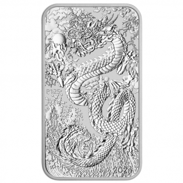 1 oz Silver Perth Mint Dragon Rectangular Coin 2025