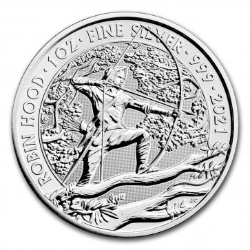 1 oz Silver Myths and Legends: Robin Hood Coin 2021