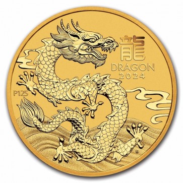 1 oz Gold Perth Mint Year of the Dragon Coin 2024