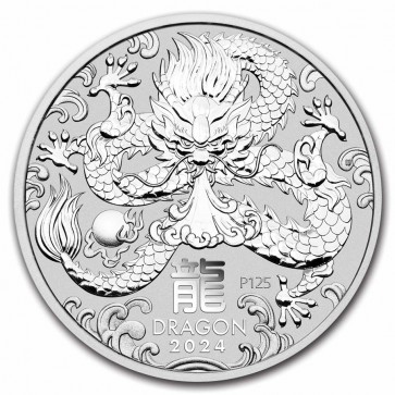 2 oz Silver Perth Mint Year of the Dragon Coin 2024