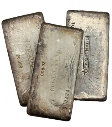 20 oz Silver Engelhard Bar