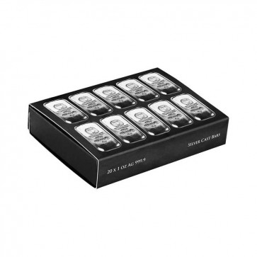 20 x 1 oz Silver Germania Cast Bar Pack