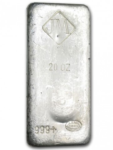 20 oz Silver Johnson Matthey Bar