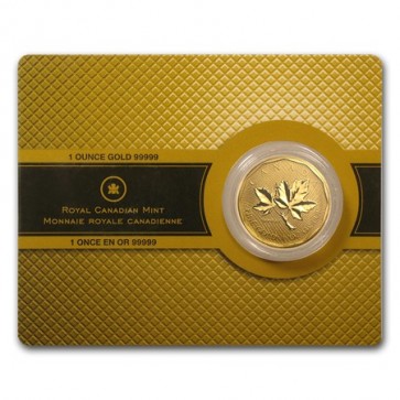 1 oz Gold Canadian Maple Leaf in Assay .99999 Coin 2008