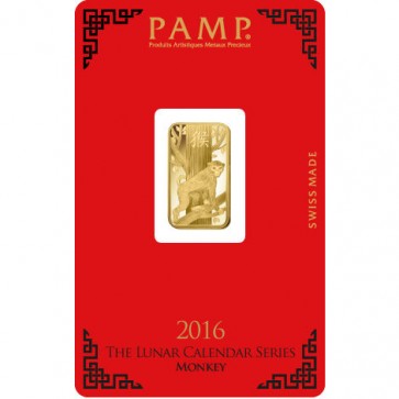 5 gram Gold PAMP Suisse Monkey Bar