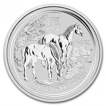 1 kilo Silver Perth Mint Year of the Horse Coin 2014