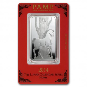 1 oz Silver PAMP Suisse Horse Bar