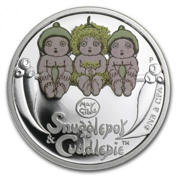 1/2 oz Silver Snugglepot & Cuddlepie Coin 2015