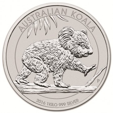 1 kilo Silver Perth Mint Koala Coin 2016