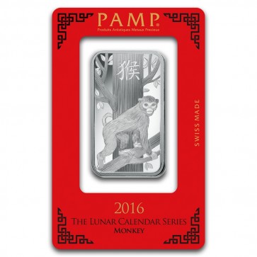 1 oz Silver PAMP Suisse Monkey Bar