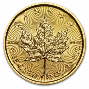 1/2 oz Gold Canadian Maple Leaf Coin Pre-Year