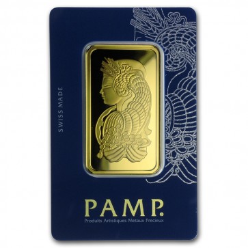 50 gram Gold PAMP Suisse Fortuna Bar 