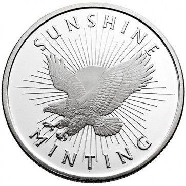 1 oz Silver Sunshine Round 