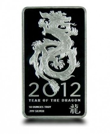 10 oz Silver NTR Dragon Bar 