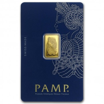 5 gram Gold PAMP Suisse Fortuna Veriscan Bar