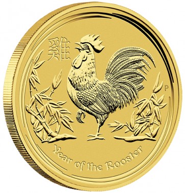 1/2 oz Gold Perth Mint Year of the Rooster Coin 2017