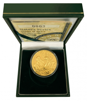 1 oz Gold Natura Hippopotamus Coin 2005