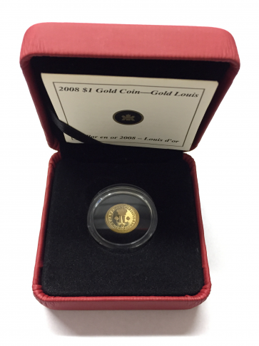 1/20 oz Gold Louis d'or aux deux L Coin 2008