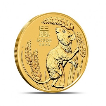 1/2 oz Gold Perth Mint Lunar Mouse (Series III) Coin 2020