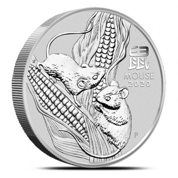 5 oz Silver Perth Mint Lunar Mouse (Series III) Coin 2020