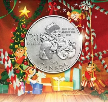 1/4 oz Silver $20 for $20 Santa Coin 2013