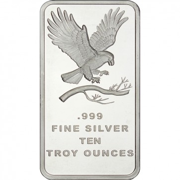 10 oz Silver SilverTowne Eagle Bar