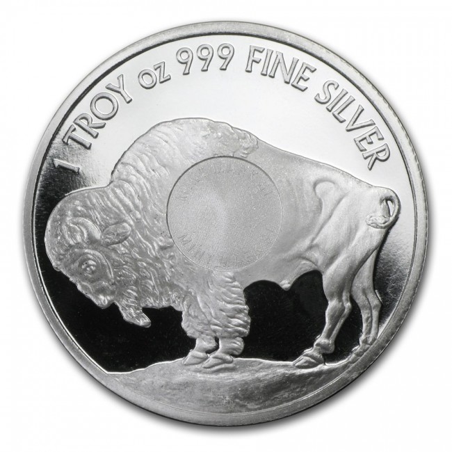 1 oz Silver Sunshine Buffalo Round
