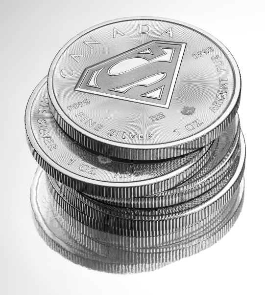 1 oz Silver RCM Superman S-Shield Coin 2016