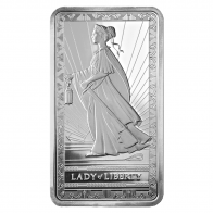 10 oz Silver PAMP Mint Lady of Liberty Minted Bar - Circulated