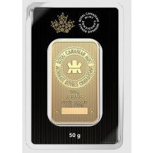 50 gram Gold Royal Canadian Mint Bar