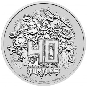1 oz Silver Teenage Mutant Ninja Turtles™ 40th Anniversary Coin 2024