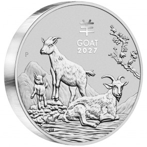 5 oz Silver Perth Mint Year of the Goat Coin 2027