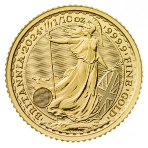 1/10 oz Gold Britannia Coin - King Coin 2024