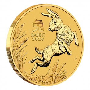 1/4 oz Gold Perth Mint Year of the Rabbit Coin 2023