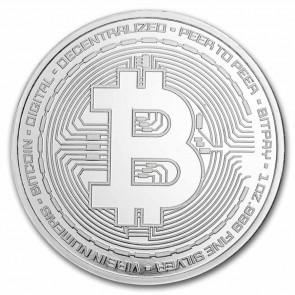 1 oz Silver Bitcoin Round