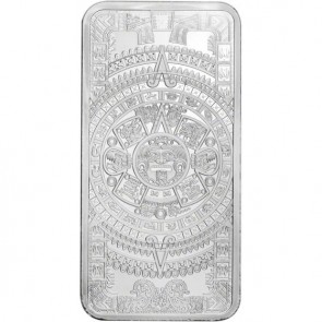 10 oz Silver Aztec Calendar Bar