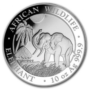 10 oz Silver Somalian Elephant Coin 2017