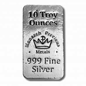 10 oz Silver Monarch Precious Metals Bar