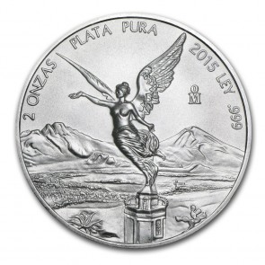 2 oz Silver Mexican Libertad Coin Pre-Year